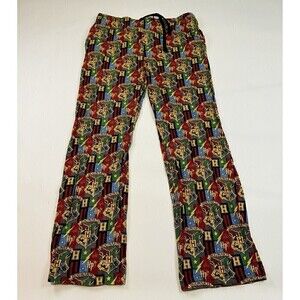Harry Potter Hogwarts School Crest Gryffindor Slytherin Pajamas Lounge Pants 2XL